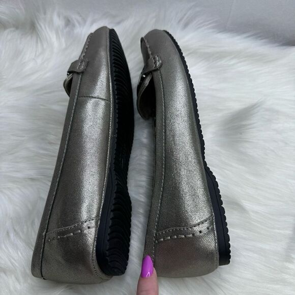 Anne Klein Sport Best of Me Pewter Slip On Flats 10 - Picture 5 of 8